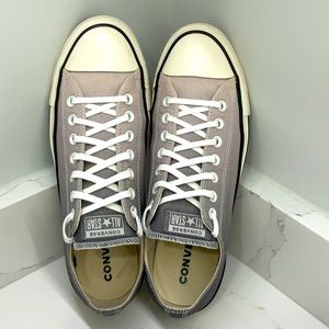 Converse low top Chuck Taylor sneakers in light purple/grey color. Size 11W/9.5M